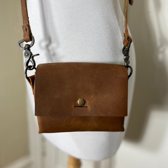 Leather Brown Crossbody Purse - Picture 12 of 16